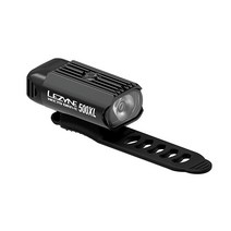 Lezyne Hecto Drive 500XL 전면 자전거 조명 500루멘 알루미늄 하우징 도로 산 자갈 자전거 USB 충전식 레드, Black