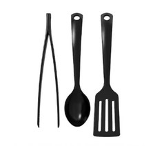 이케아 조리도구3종세트 블랙 뒤집게 국자 집게 조리주걱 자취 신혼