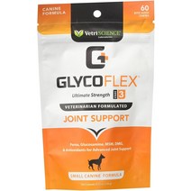 VetriScience GlycoFlex III 강아지 간 맛 소프트 츄 공동 보충제 60강아지