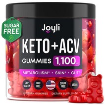 케토 ACV 구미 - 체중 관리를 위한 비건 및 무설탕 염 MCT 오일 함유 AC 하리타키 고급 수분 슬리밍 포뮬러 미국산