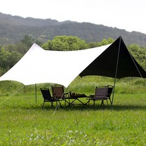 조엘리 방수 그늘막 블랙코팅 헥사 타프, 블랙