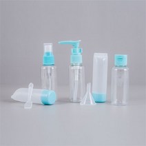 [(주)트리 인천가정지사]파스텔 여행용 공병 7p세트 휴대용 기내, 색상:단일색상|사이즈:기본