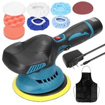 마루광택기 6 인치 전기 자동차 폴리 셔 자동 왁싱 연마 기계 스폰지 울 보닛 12v, 미국 1pc 배터리