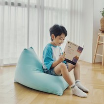 생활특권 어린이 빈백 소파 (삼각형모양) 유아 아기 쇼파, 민트