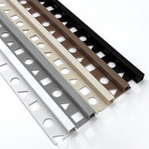 PVC 사각 코너비트 재료분리대 쫄대 벽 모서리 몰딩 마감재 타일 코너비드 A TYPE, 블랙 사각 코너비드, 12mm용