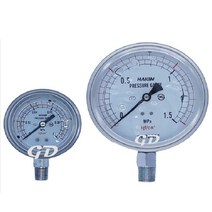 오일충만식 압력계 오일게이지 측정 압력 100파이 1kg, 100파이10kg, 1개