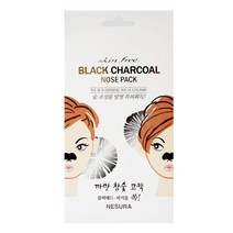 남자 여성 얼굴 목 눈가 리프팅 팔자 주름 마스크팩 네슈라 까만 참숯 코팩 8매, 본상품선택, 본상품선택