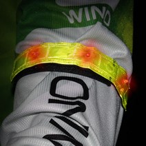 노스바이크 LED 반사램프 밴드 NB-013N, 형광노랑 2P 1세트