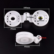 메탈리스 메쉬휀스 디자인휀스 철망펜스 펜스울타리 1 100pcs pe 흰색 양산 그물 클립 설치 후크 온실 필름 태양 차양 그물 클램프 야외 텐트 중단 확장 도구, 하얀, 20개