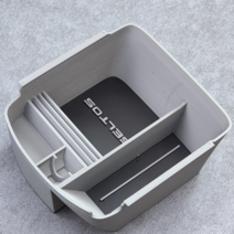 셀토스 컬러 감성 차량용 수납함 콘솔트레이, 5. Black_Silver(블랙_실버), 수동식 주차 브레이크