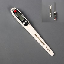 디지털 핀 온도계 화이트 정확한온습도계 목욕탕온도계