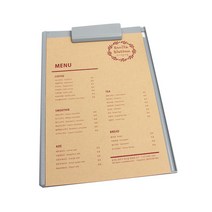 페이퍼포레스트 메뉴판 용지 셀프 베이커리 카페 크라프트 100매, 메뉴판용지- 크라프트(100매)