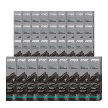 2080 퓨어 블랙치약 차콜 프레쉬민트 숯치약, 36개, 125g