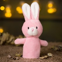 원숭이 사자 개구리 손가락 세트 봉제 동물 손 인형 복화술 인형극 구연동화, 토끼개