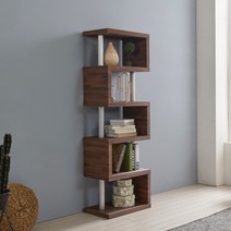 온가구 디자인 소형 5단 책장 4색상 학생서재인테리어, 메이플