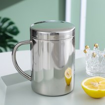 NTK919474스텐 이중진공 뚜껑 보온보냉 머그컵 캠핑컵 (380ml)