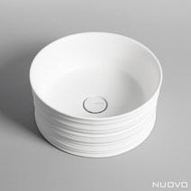 [누오보 NUOVO] 346 4018MW (405) 무광 화이트 탑볼 세면기, 선택안함, 선택안함, 선택안함