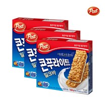 포스트 콘푸라이트 밀크바 27g x 4개입 3set 시리얼바, 콘푸라이트밀크바4개입x3set