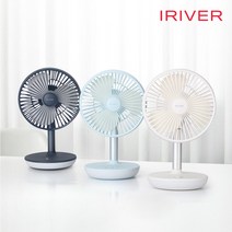 [아이리버] 저소음 무선 탁상용 회전 선풍기 TF-4000A, 화이트