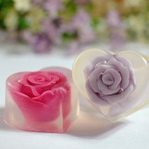 다빛천연비누 장미속비누 (현미쌀눈비누/코치닐비누/코치닐+청대비누) 청대+코치닐비누(보라색), 1개