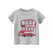 유니콘키즈복 남아 라운드 반팔 티셔츠 순면 티셔츠 ALL ABOARD 조카 선물 어린이집 등원 티셔츠