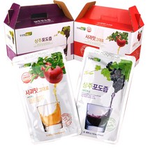 [청년농부] 상주 포도즙 100% NFC 저온 착즙, 1box, 110ml*100팩(포도즙)