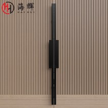 미닫이문 도어핸들 고급 손잡이 호텔 기업로비 갤러리 웨딩홀 모델하우스, 길이1000mm(두께12 폭80), 샌드블랙
