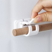 커튼봉 브라켓 2P 안뚫어고리 못없이 무타공걸이 레일 브라켓_[230210EA], 본상품선택