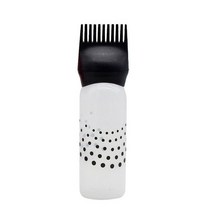다양한 색상의 플라스틱 헤어 염색 리필 병 70ml 샴푸 오일 빗 브러시 미용 스타일링 도구, [01] Black