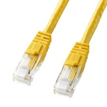 산와 서플라이 폴드 방지 카테고리 6LAN 케이블 0.5m 옐로우 KB-T6TS-005Y