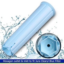 커피머신 Jura Capresso Claris Blue Filter 커피 머신 교체 용 블루 워터 필터 A9 C5 C60 C9 F50, 한개옵션0