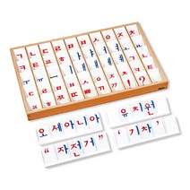 [하나몬테소리] 한글필름이동글자 B타입 한글낱말카드 B 이동글자 몬테소리 언어영역