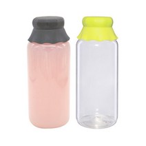 주름이중마개 와이드일자페트 500ml, 흰색마개, 1개