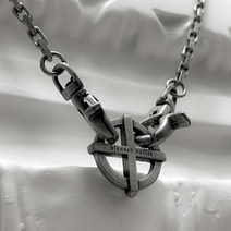 [블레스드뷸렛]십자링 사슬 체인 목걸이