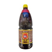 가득찬 참기름1.8L 통참깨100%, 1개