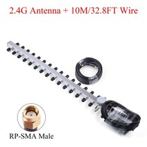 안테나 케이블 4g2.4g wifi 25dbi rp-smasma 야외 무선 야기 라우터 부스터 증폭기 모뎀 1.5m4.92ft, 협력사, 2.4g 안테나 키트2