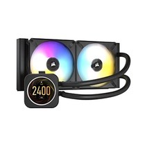 CORSAIR 일체형 간이 수냉 CPU 쿨러 240mm iCUE H100i ELITE LCD CW-9060061-W 커스터머스 가능 스크린 장착 모델