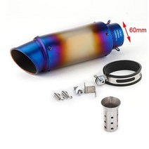 오토바이 배기 51mm 배기 SC 머플러 야마하 혼다 GSR750 Z250SL Ninja400 Z800 CBR300 ER6N R1, 14 -S-C- 60mm
