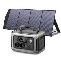 ALL POWERS-R600 발전소 터배4리299all 299Wh 600W 태양열 발전기 (0-100% 1 시간 충전) 200W 태양 전지 패널 포함, CN, 유럽 연합