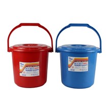 성중 탱크바케스모음 4L~30L 플라스틱 양동이 음식물통 쓰레기통 음식물수거통, 빨강