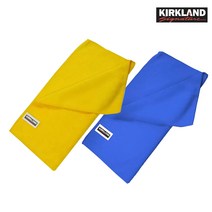 코스트코 커클랜드 타월 세차 드라잉 버핑 타올 극세사 막타월 1장, 코스트코 세차타올 파랑, 1개
