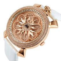 호연지기킹 여자 손목 시계 큐빅 가죽 밴드 세련된 럭셔리 핫한유행 디자인 HO-32757