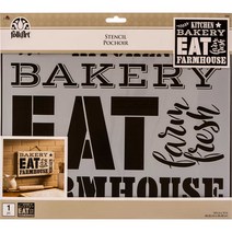 FolkArt Farm House 스텐실도안, 1개