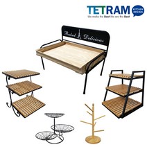 테트람 베이커리선반 빵진열대 베이커리진열대 제과선반 이중 고리 네임택 빵네임텍, 01. 쟁반판(308)