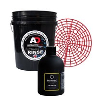 블루믹스 마일드플러스 카샴푸+AD린스버킷(블랙)+5홀그릿가드(레드) 세차용품 3종세트