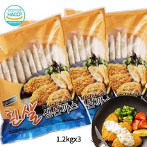 부드러운 통살 어린이 영양식 반찬 흰살생선까스 1.2kg 3개, 단품