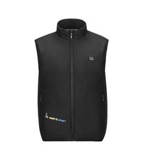 발열 조끼 방한 겨울 배터리형 배달 라이더 야외 운동, S 검정색(보조배터리없음)