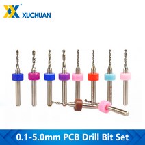 0.1-5.0mm PCB 드릴 비트 세트 10 개 드릴 인쇄 회로 기판 건 드릴 비트 마이크로 카바이드 드릴 비트 구멍 드릴링 커터, PCB2.1-3.0 10pcs