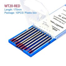 텅스텐 전극 용접 175mm 1.0 1.6 2.0 2.4 3.0 3.2 4.0mm WT20 WC20 WL20 WL15 WZ8 WP WY20 WR20 TIG 막대, 1.6 미리메터, 175mm x20PCS