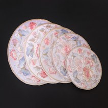 자수패치 목단(당의보), 소 11cm